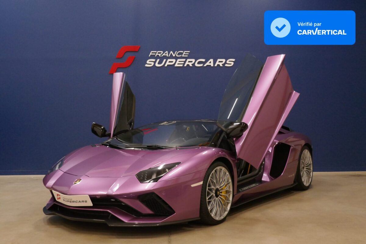 Lamborghini Aventador Viola SE30 ROADSTER S FRANCE SUPERCARS